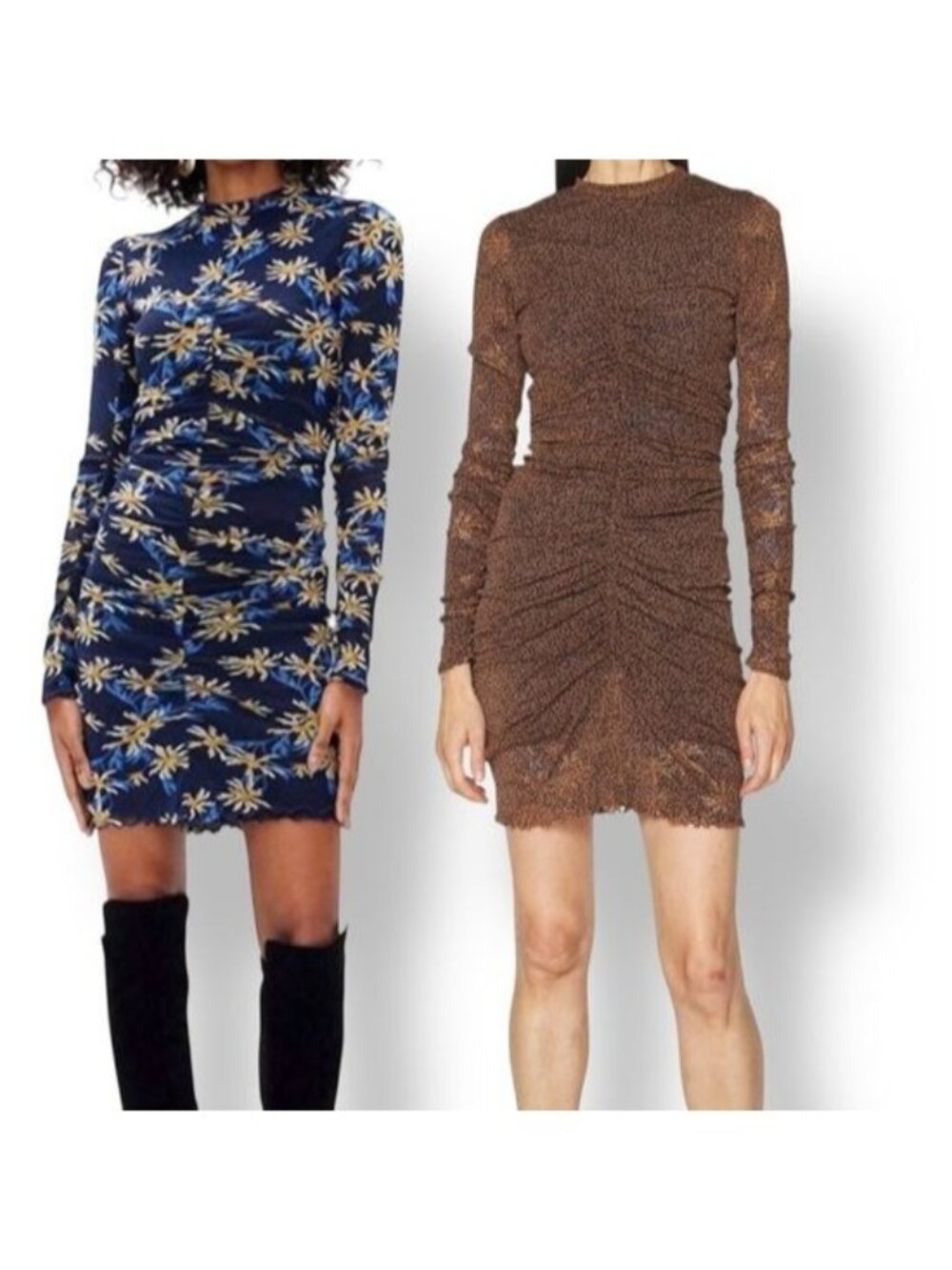 Diane Von Furstenberg Azula Print Reversible Mesh Bodycon Dress Large (fits Med)